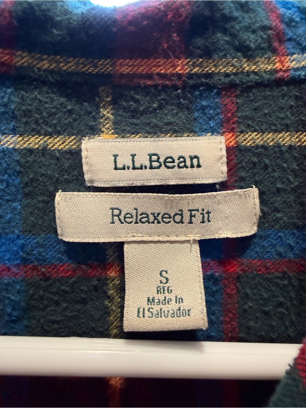 L.L.Bean Women’s Scotch Plaid Flannel Shirt Relaxed Fit Size S - Picture 6 of 8